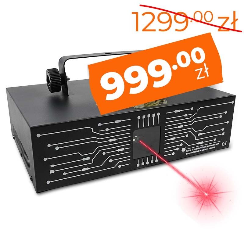 EVOLIGHTS LASER 3W RGB profesjonalne estradowe oświetlenie laserowe