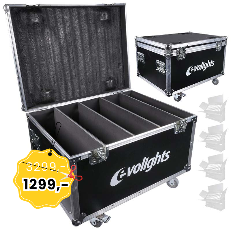 EVOLIGHTS 60x10W RGBW LED WALL WASHER CASE na 4 naświetlacze zewnętrzne IP65