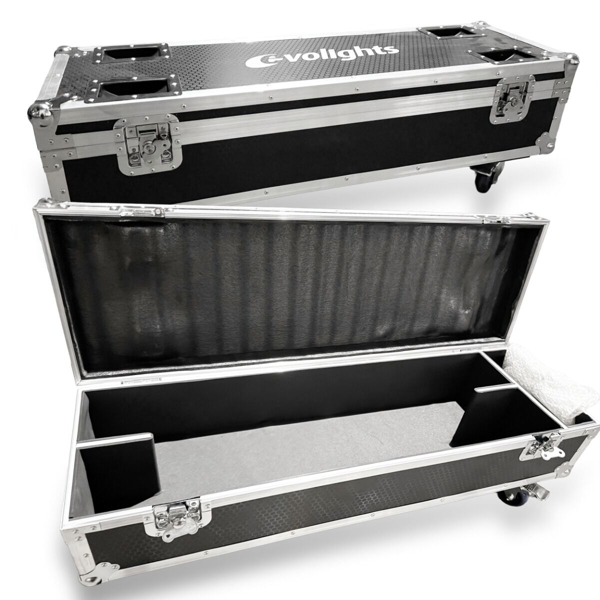 EVOLIGHTS LUMEN ROTO 0 CASE 2IN1 skrzynia transportowa na 2 efekty oświetleniowe przegroda na akcesoria 4 kółka mechanizm blokady