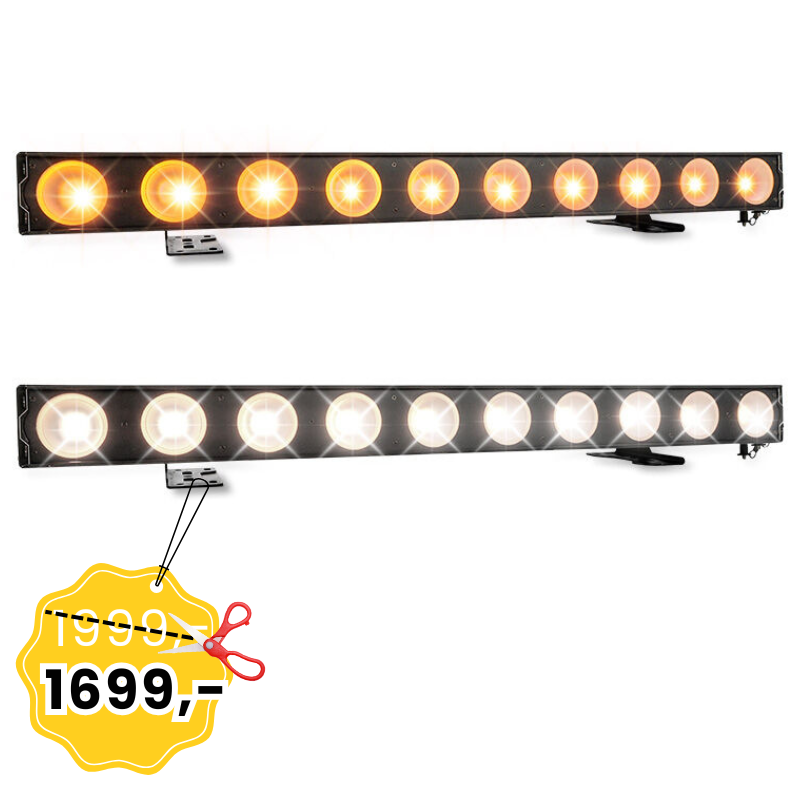 EVOLIGHTS PIXASUN listwa oświetleniowa 10x50W WW+A LED bar oświetlenie dekoracyjne