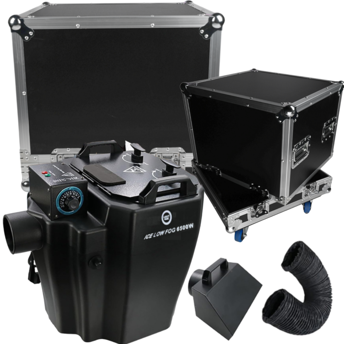 LIGHT4ME ICE LOW FOG 6500W wytwornica + case zestaw