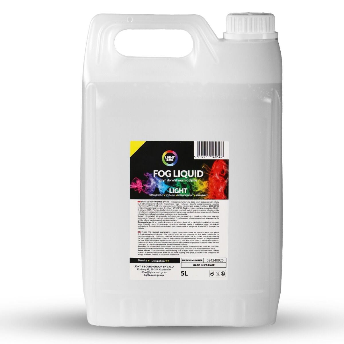 LIGHT4ME płyn do dymu mgły dymiarki lekki light 5L