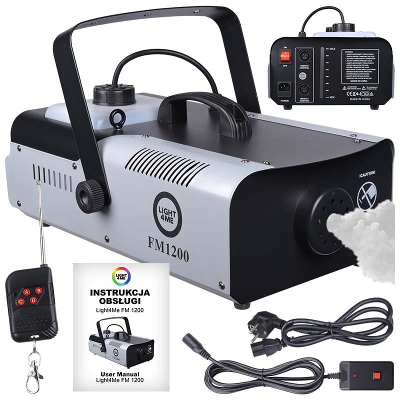 LIGHT4ME FM 1200 wytwornica dymu pilot bezprzewodowy POWYSTAWOWA