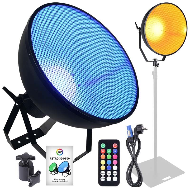 LIGHT4ME RETRO 500 RGBA IR stage spotlight light decoration remote control Ex-display