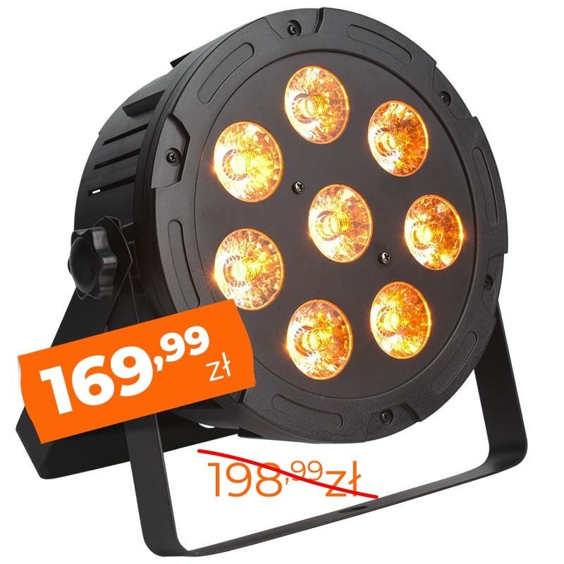 LIGHT4ME TRI PAR 8x9W MKII RGB LED slim płaski