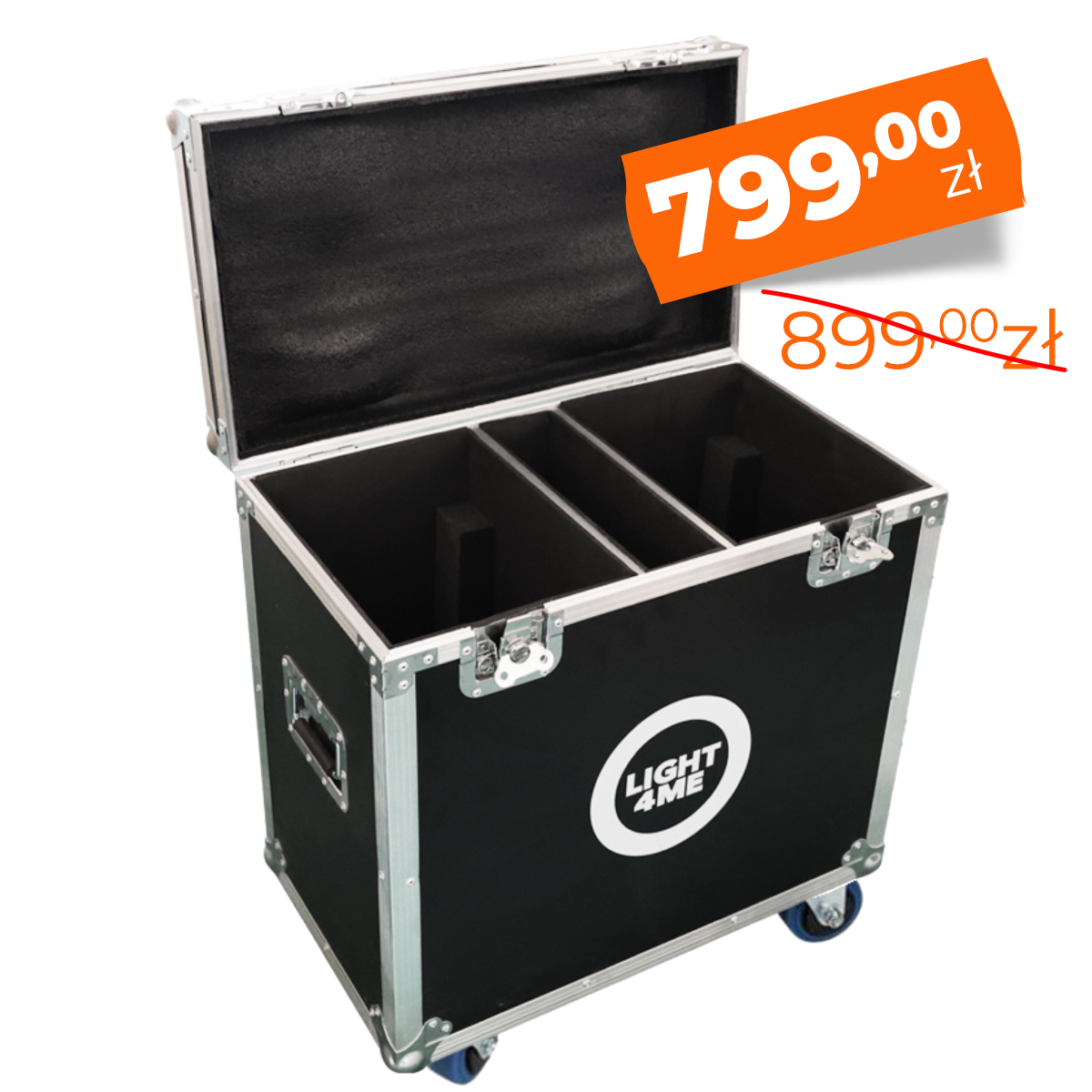 LIGHT4ME 12R SMART BEAM CASE 2IN1 skrzynia transportowa na 2 głowice ruchome