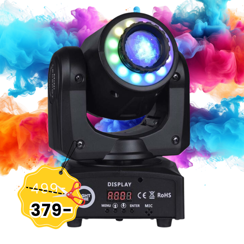 LIGHT4ME 30 SPOT RING przenośna mała głowica ruchoma LED