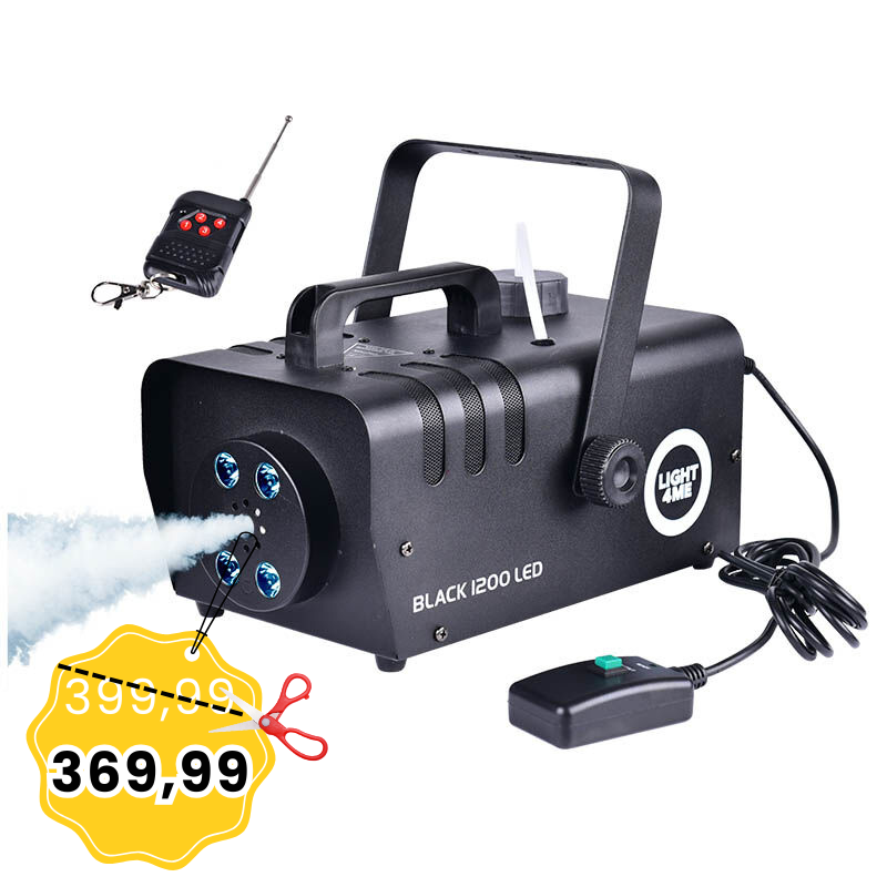 LIGHT4ME BLACK 1200 LED wytwornica dymu mgły