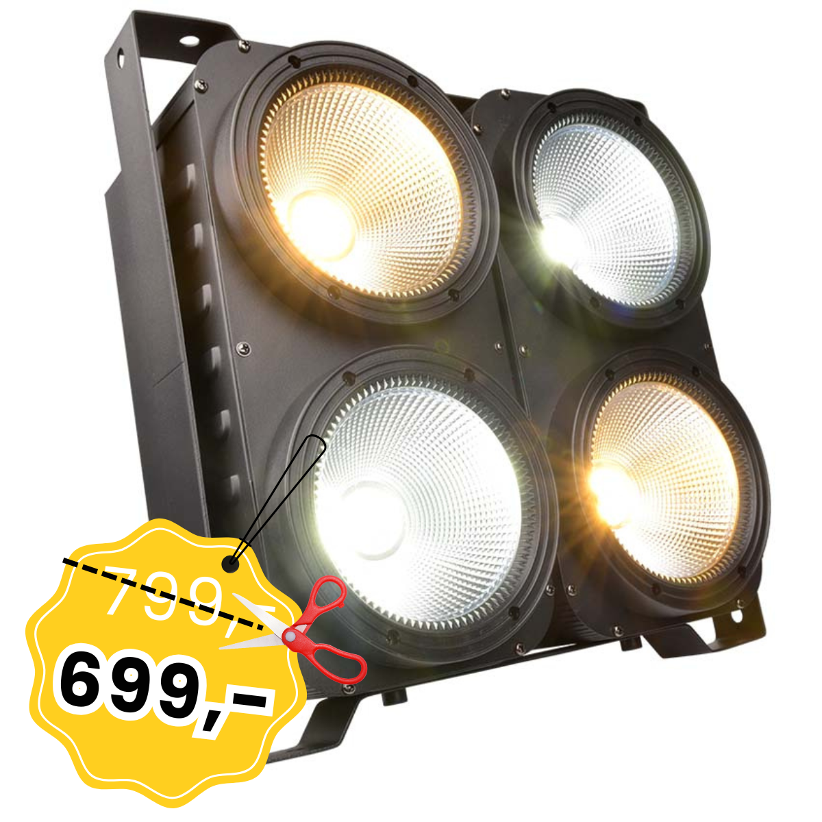 LIGHT4ME BLINDER LED 4x100W oświetlacz sceniczny reflektor stroboskop