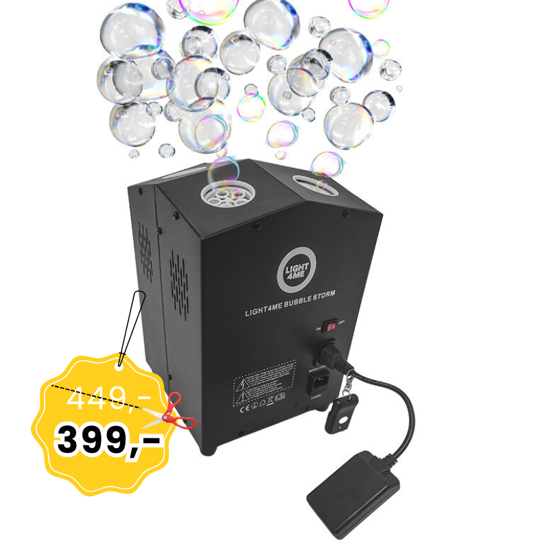 LIGHT4ME BUBBLE STORM wytwornica baniek mydlanych pilot bezprzewodowy