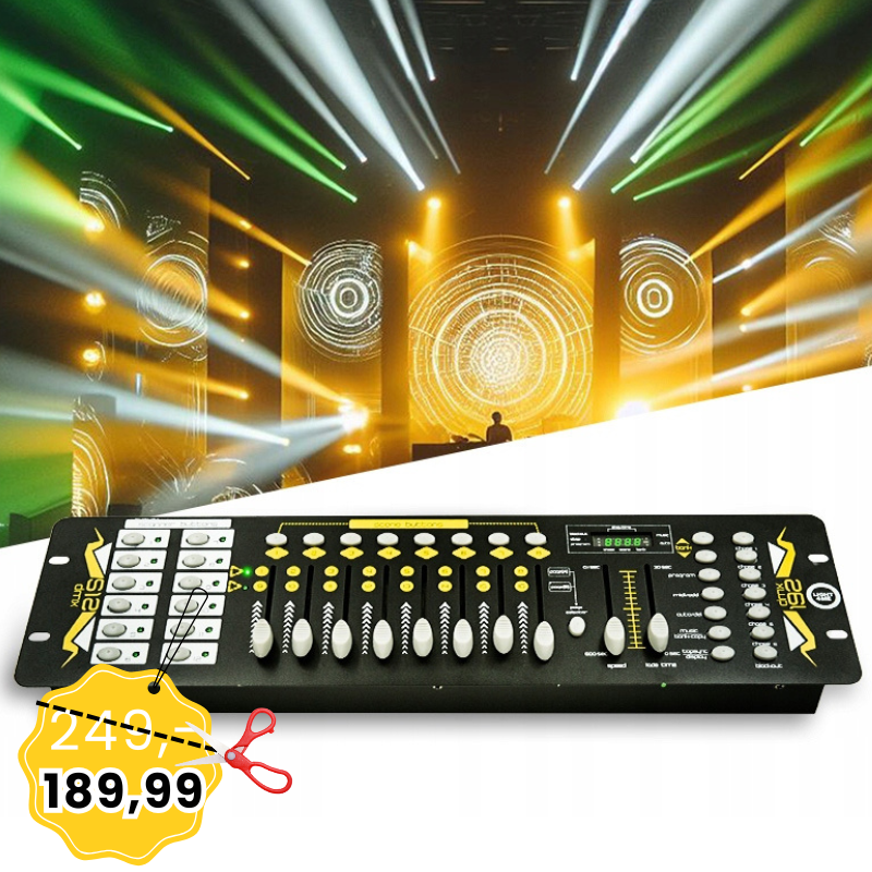 LIGHT4ME DMX 192 MKII suwakowy sterownik DMX
