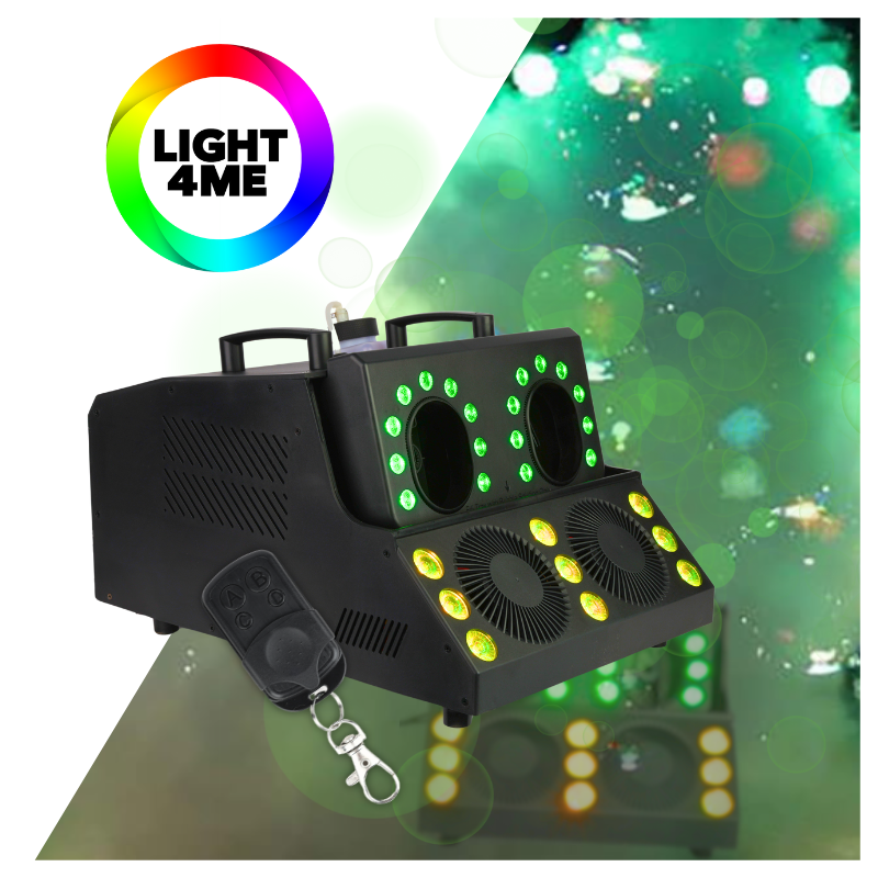 LIGHT4ME FBL STORM profesjonalna wytwornica dymu i baniek efekt LED pilot