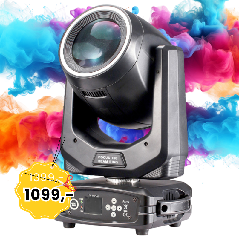 LIGHT4ME FOCUS 150 BEAM RING głowica ruchoma LED oświetlenie sceniczne
