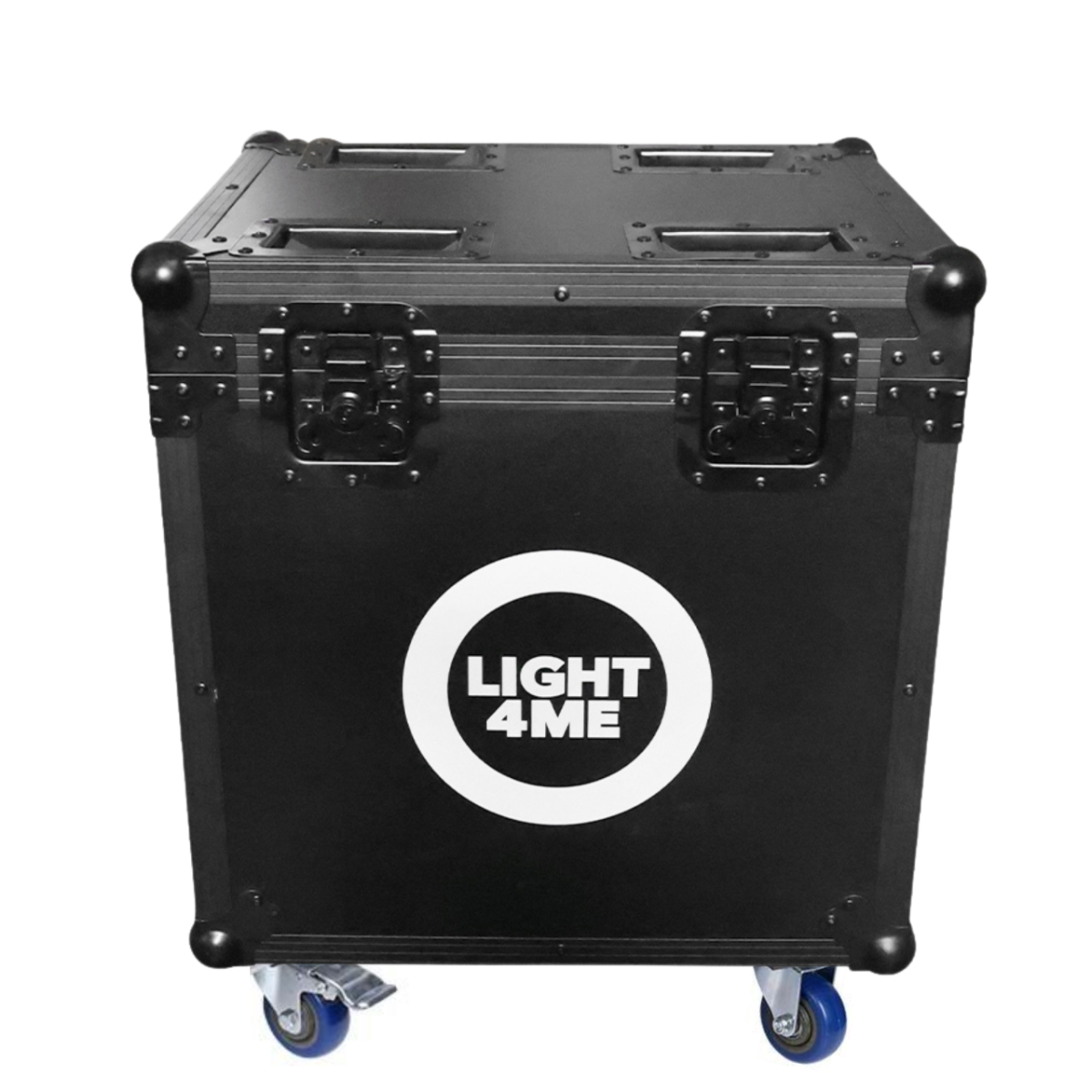 LIGHT4ME FOCUS 200W BEAM CASE 2IN1 skrzynia transportowa na 2 głowice ruchome akcesoria 4 kółka mechanizm blokady