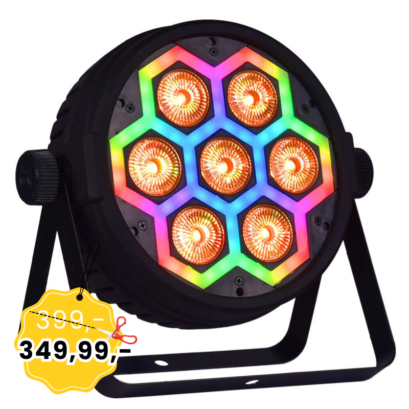 LIGHT4ME FRAME PAR 7x12 LED RGBW reflektor efekt