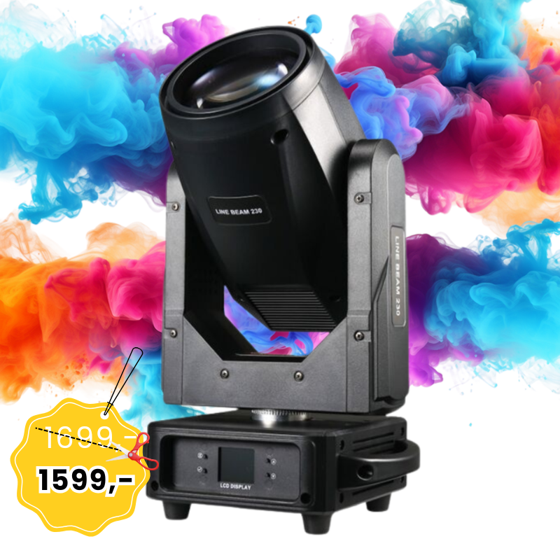 LIGHT4ME LINE BEAM 230W głowica ruchoma oświetlenie sceniczne lampa wyładowcza