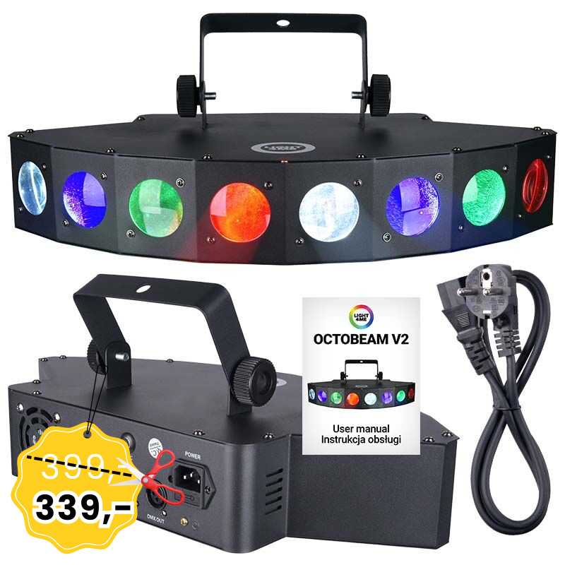 LIGHT4ME OCTOBEAM V2 efekt disco LED reflektor dyskotekowy