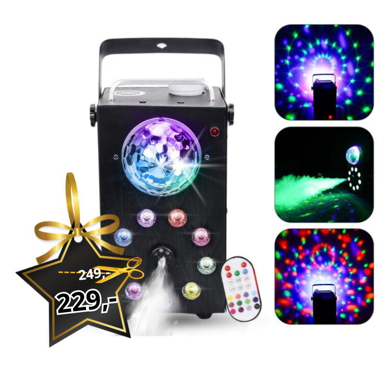 LIGHT4ME PARTY FOG 700W wytwornica dymu kula disco LED