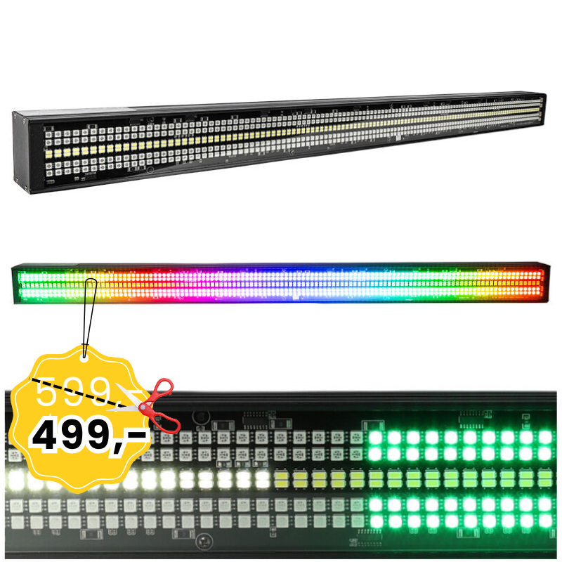 LIGHT4ME STROBE MULTI BAR listwa oświetleniowa stroboskop blinder oświetlacz efekt LED RGB+CW