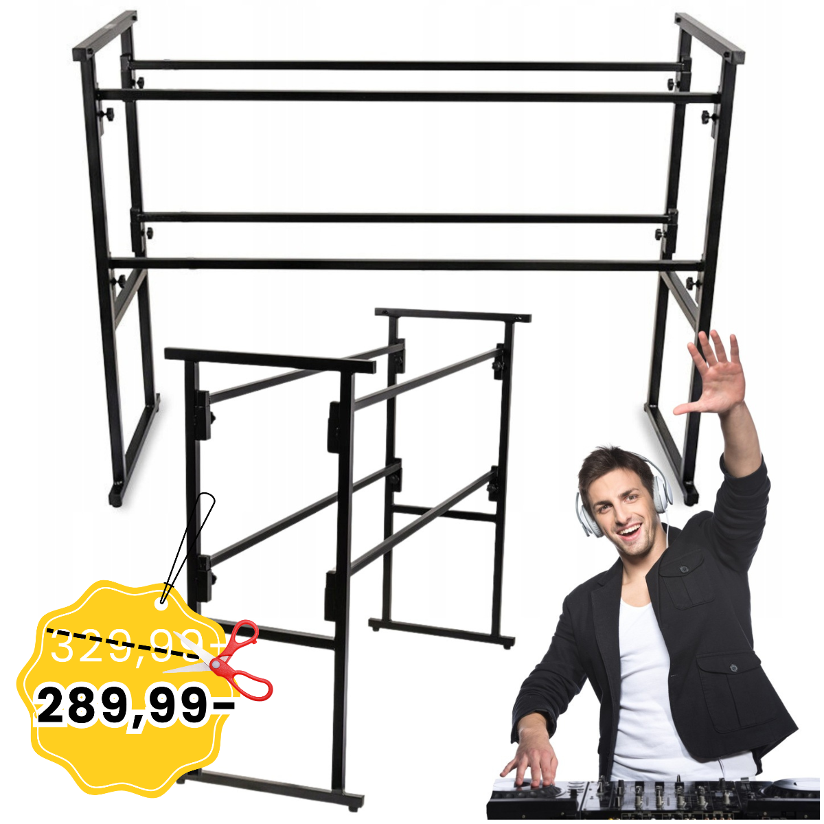 STAND4ME DJ120 MKII stanowisko statyw DJ 122 cm