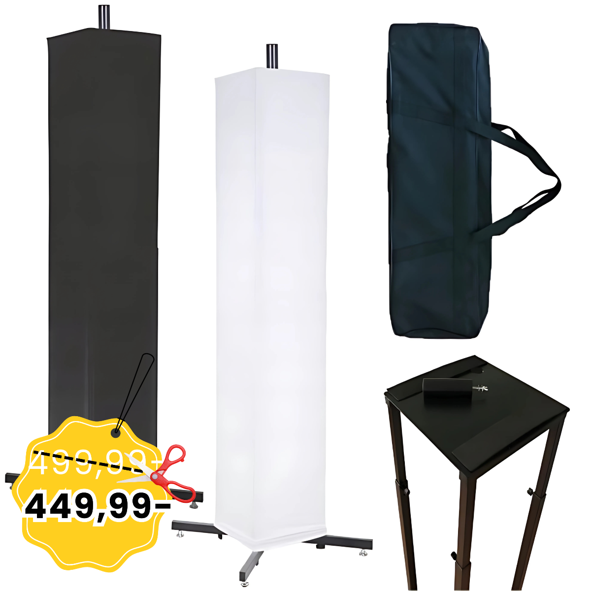 STAND4ME TOWER SET podstawa pod głowicę ruchomą kolumnę głośnikową zestaw