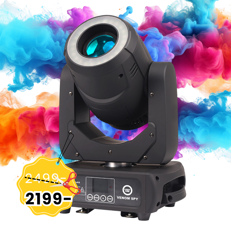 LIGHT4ME VENOM SPOT 150 SPY RING głowica ruchoma LED