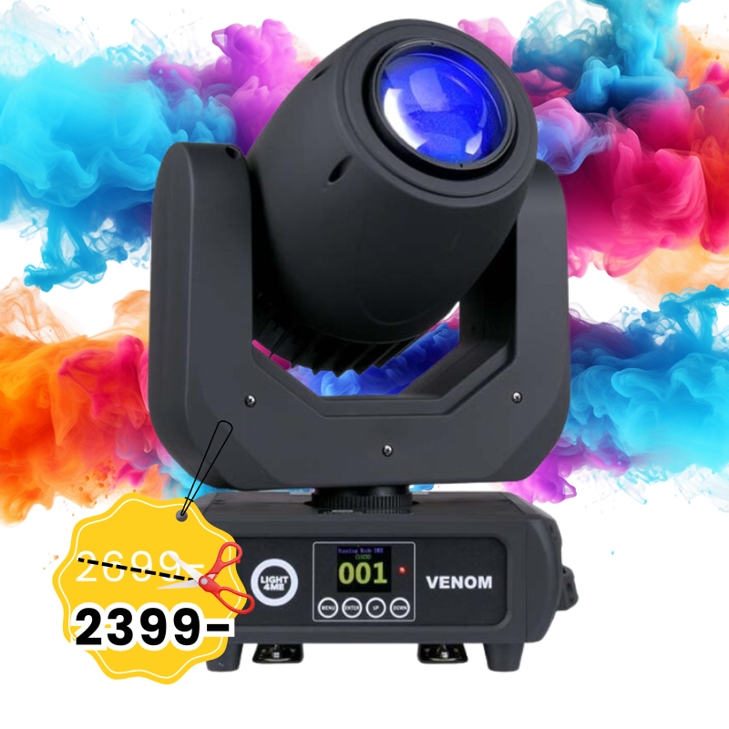 LIGHT4ME VENOM SPOT 150W głowica ruchoma LED oświetlenie estradowe