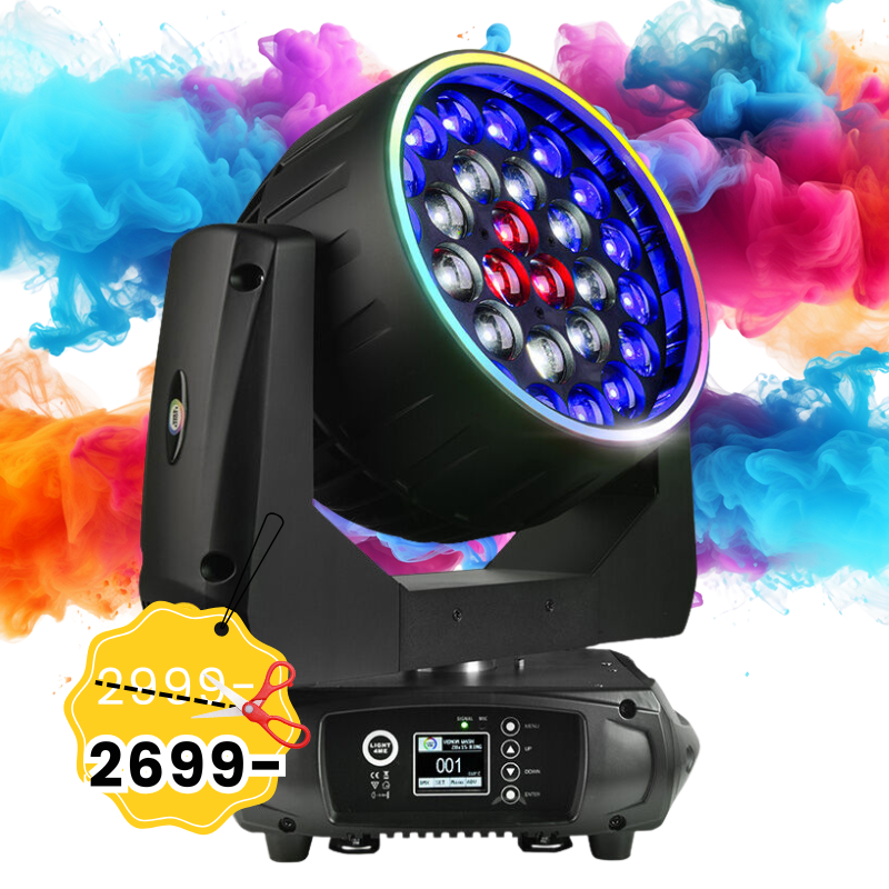 LIGHT4ME VENOM WASH 28x15 RING głowica ruchoma LED oświetlacz sceniczny