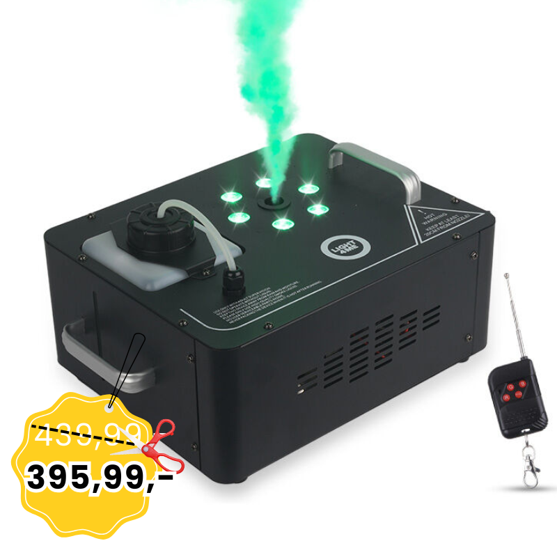 LIGHT4ME VESU 1200 wytwornica dymu pionowego mgły dymiarka LED + pilot