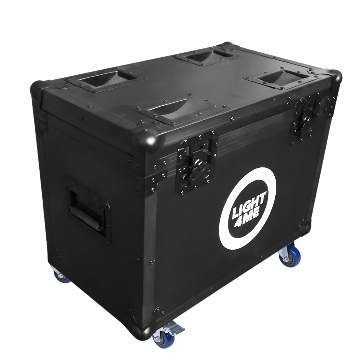 LIGHT4ME ZOOM WASH 19x15W CASE 2IN1 skrzynia transportowa na 2 głowice ruchome akcesoria 4 kółka mechanizm blokady