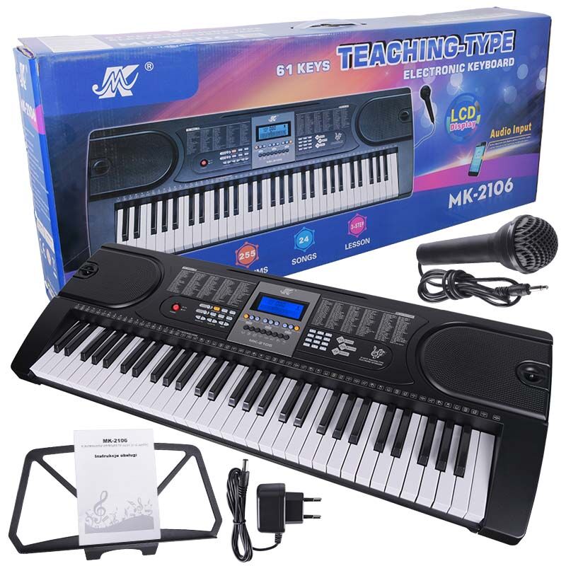 MK 2106 KEYBOARD organ keys for kids for learning to play USB MP3 microphone