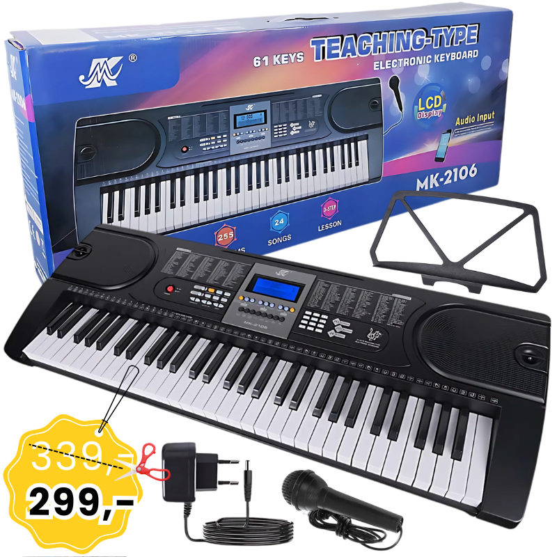 MK 2106 KEYBOARD klawisze organy dla dzieci do nauki gry USB MP3 mikrofon