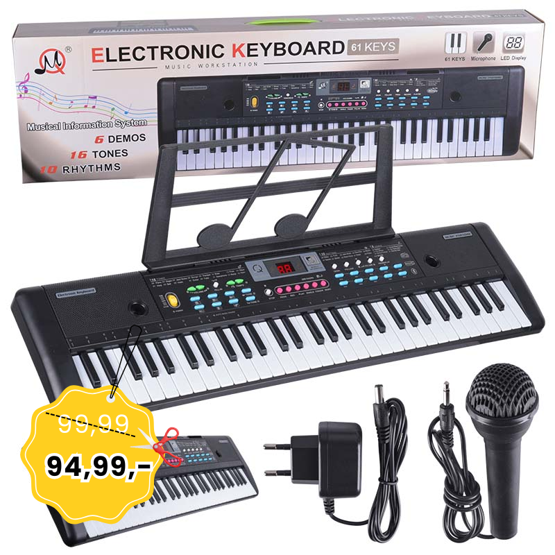 MQ 605 UFB KEYBOARD organy z mikrofonem dla dzieci