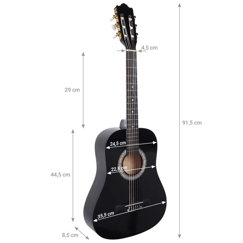 NN BD 36 gitara klasyczna 3/4 BLACK używana