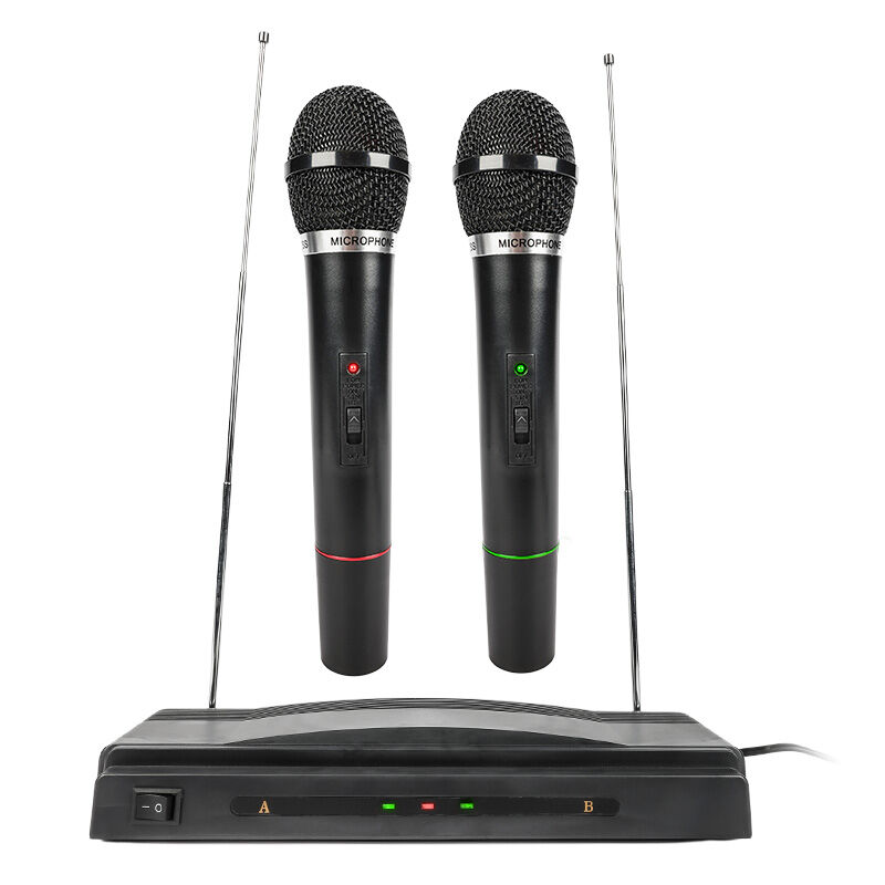 NN WMIC2 wireless microphone 2x handheld transmitter sound system VHF