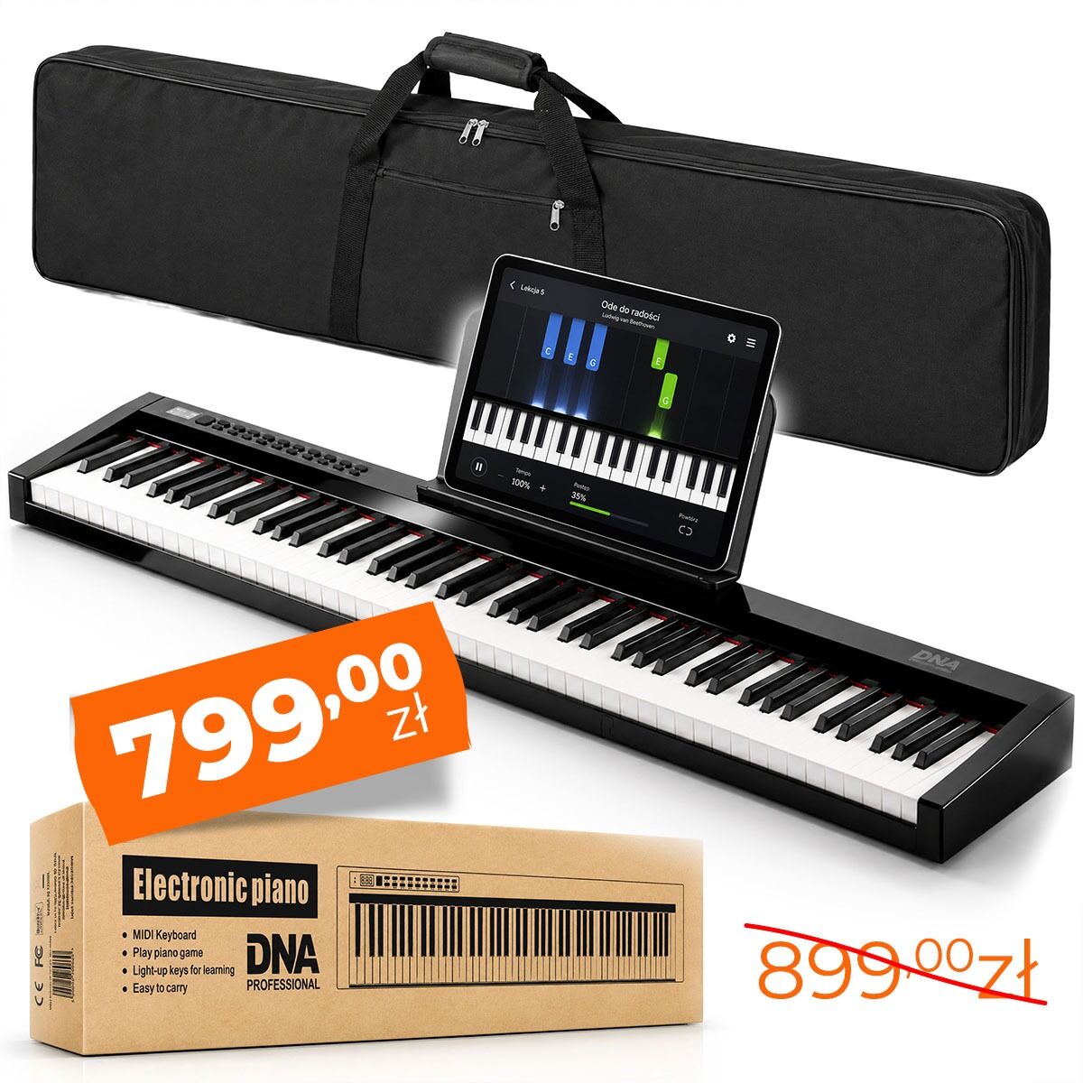 DNA SP 88 pianino cyfrowe klawisze Bluetooth MIDI