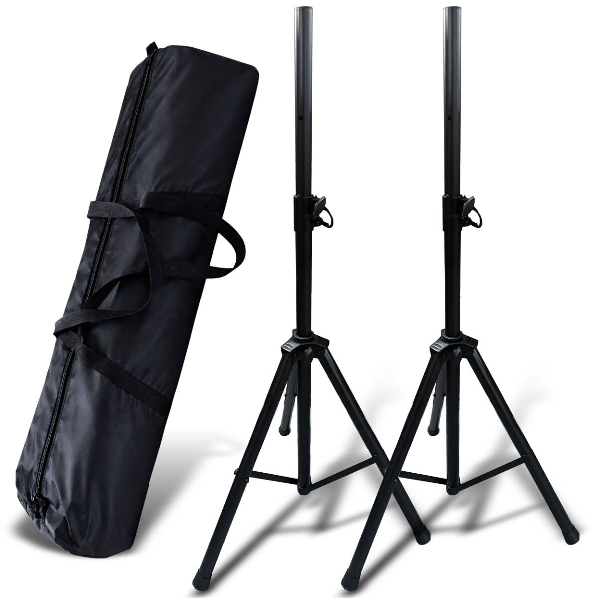 SUPRIMO SOLID 1 SET stojak tripod statyw kolumnowy stalowy czarny pin zabezpieczający do 60 kg zestaw 2 szt. torba transportowa
