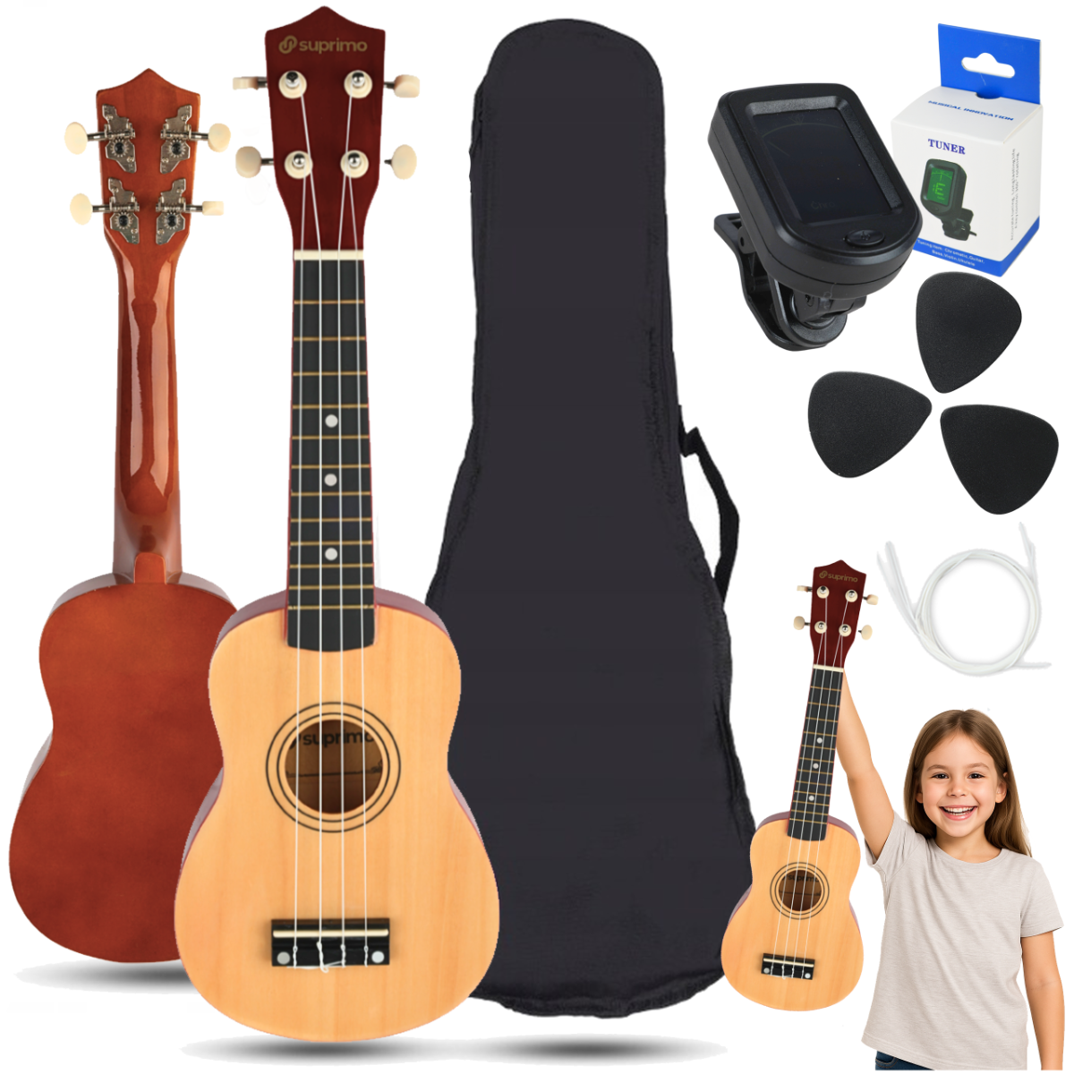 SUPRIMO UK21 SET NW ukulele sopranowe 21