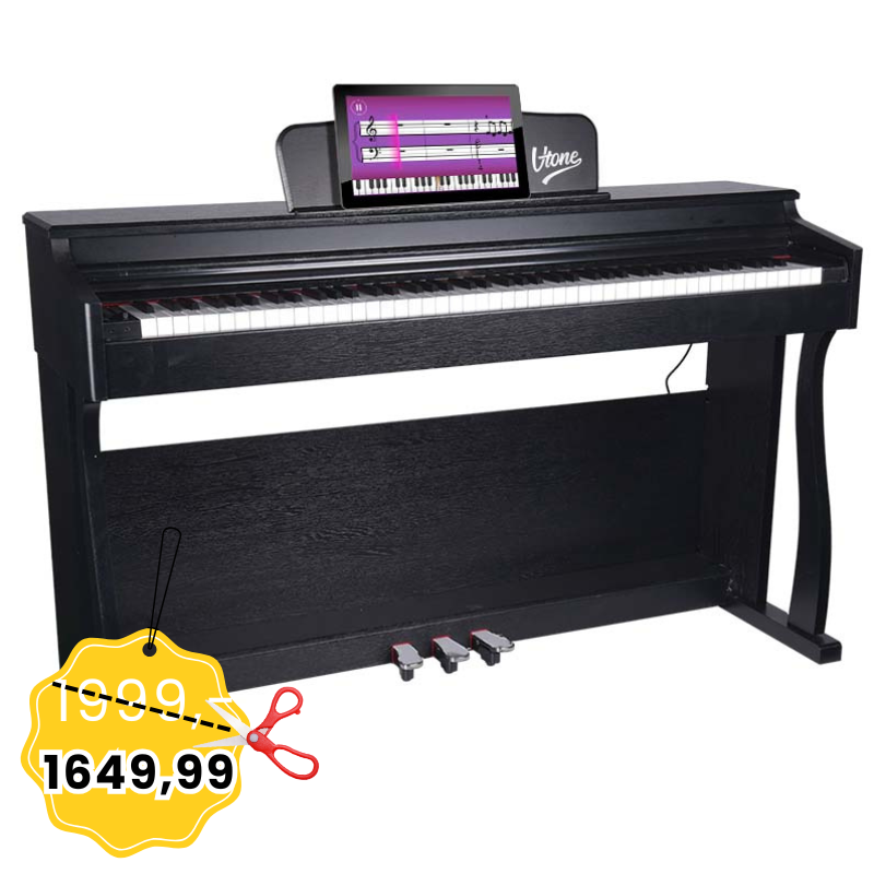V-TONE BL-8808 BK pianino cyfrowe do nauki USB MIDI czarne