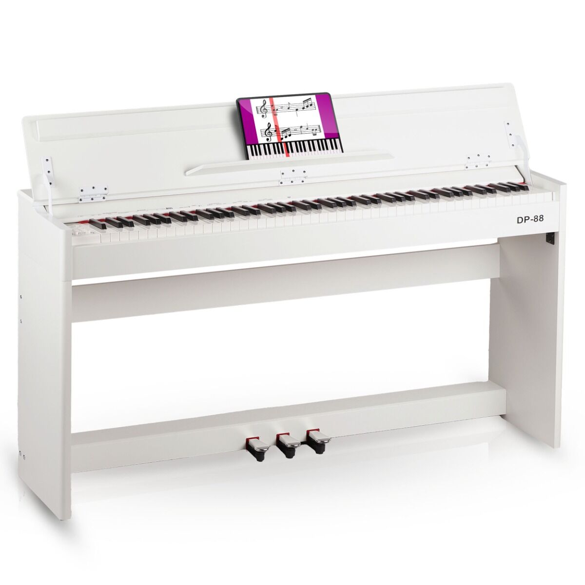 V-TONE DP-88 WH białe pianino cyfrowe ze statywem drewnianym