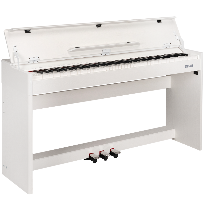 V-TONE DP-88 WH białe pianino cyfrowe ze statywem drewnianym