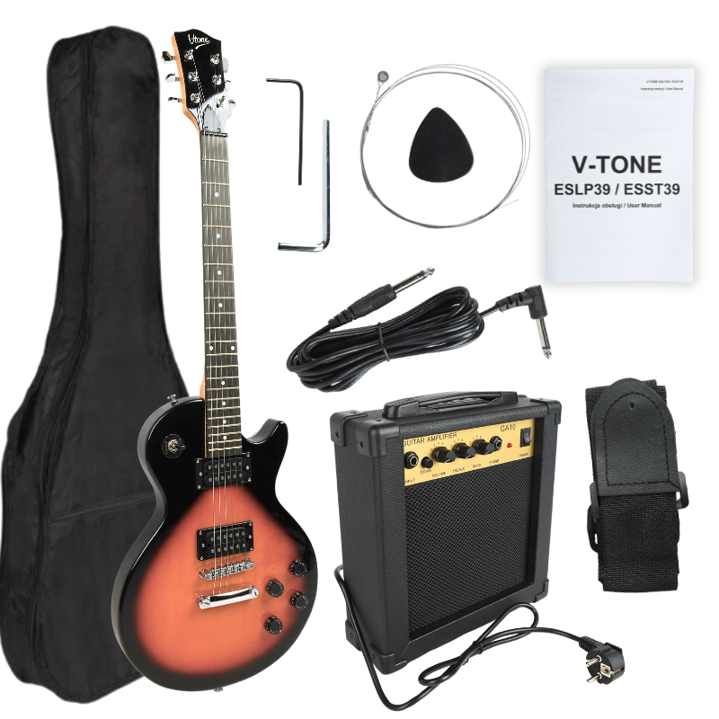 V-TONE ESLP39 SB gitara elektryczna 4/4 Les Paul 34