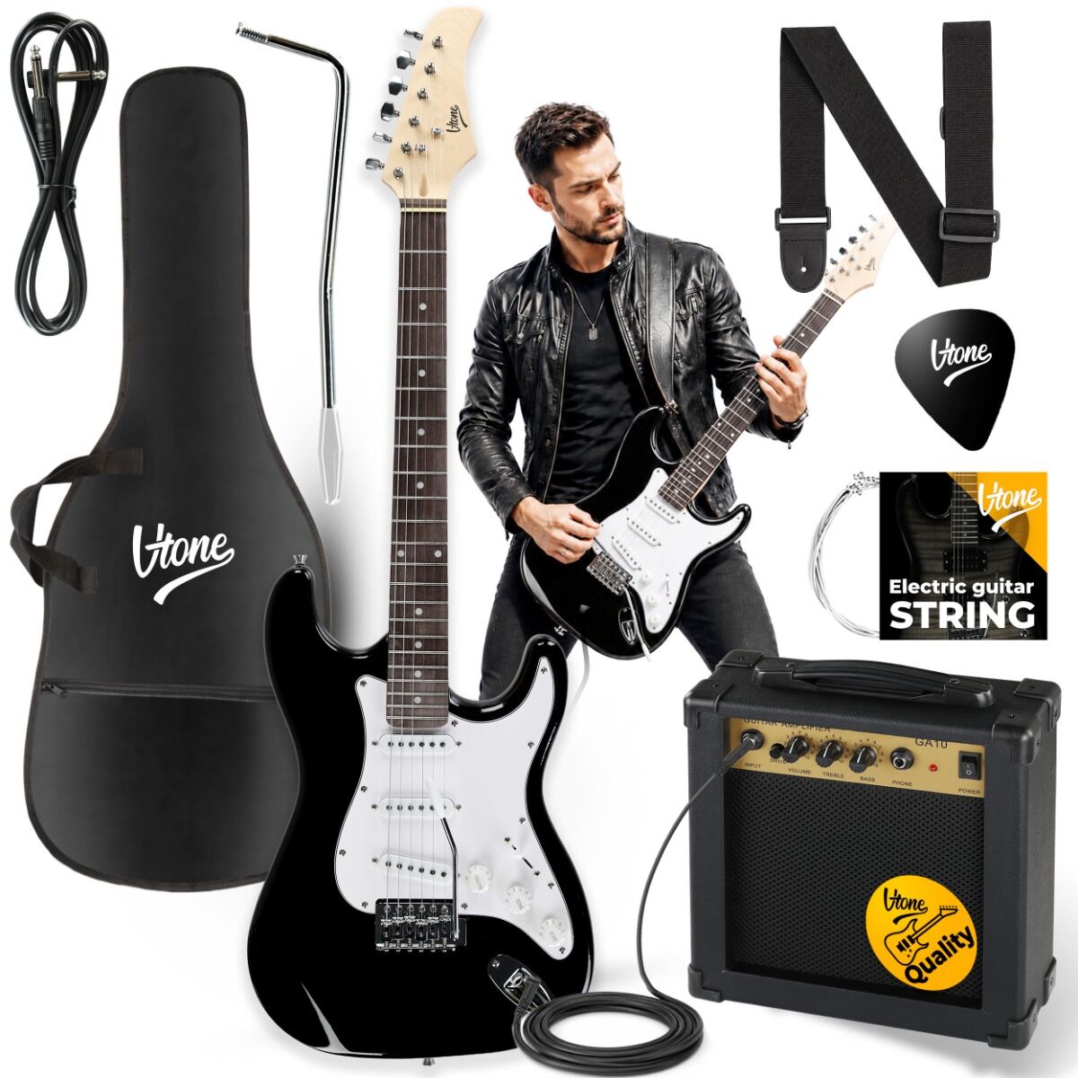V-TONE ESST39 BK gitara elektryczna 4/4 stratocaster 39