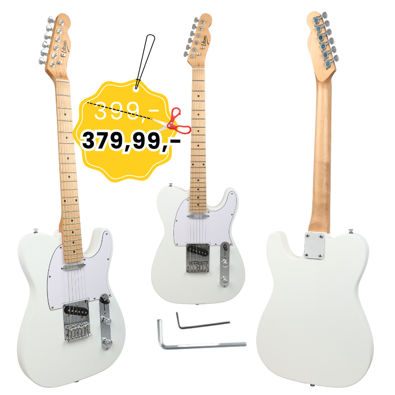 V-TONE ETL39 WH gitara elektryczna 4/4 telecaster 39