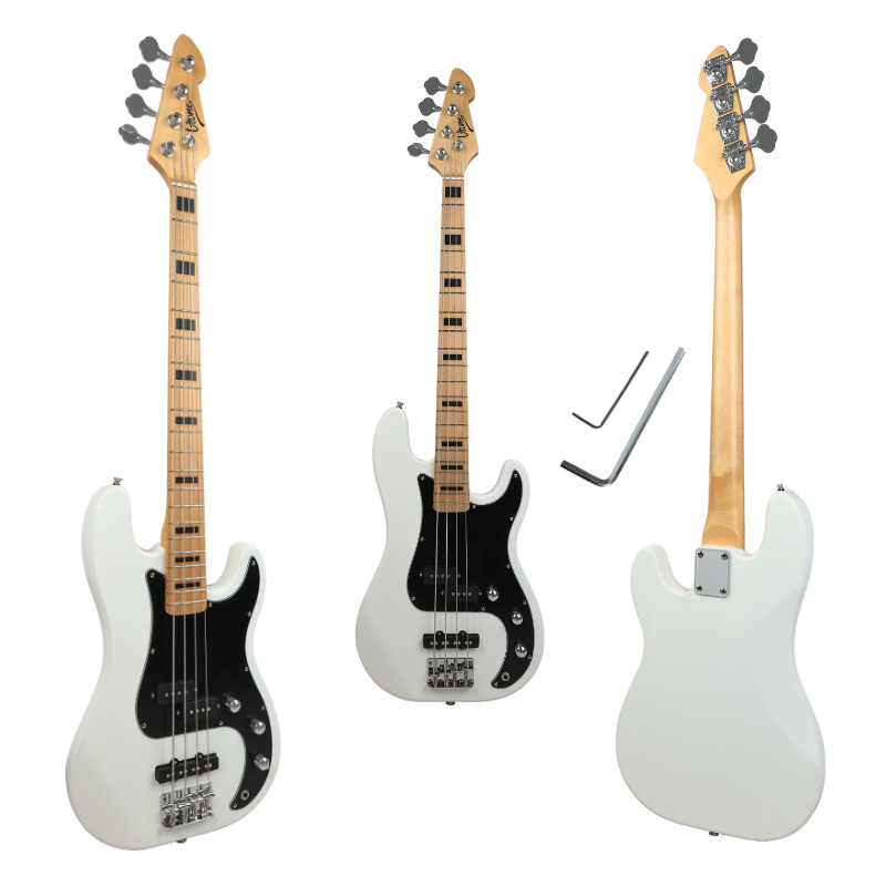 V-TONE PJB46 WH gitara basowa 4/4 biała Precision Jazz Bass 46