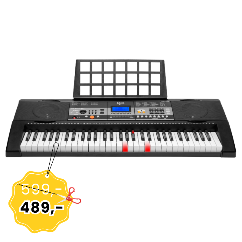 V-TONE VK 500-61L keyboard klawisze organy dla dzieci do nauki gry podświetlana klawiatura LED