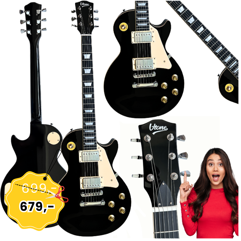 V-TONE VLP1 BK gitara elektryczna 4/4 Les Paul 39