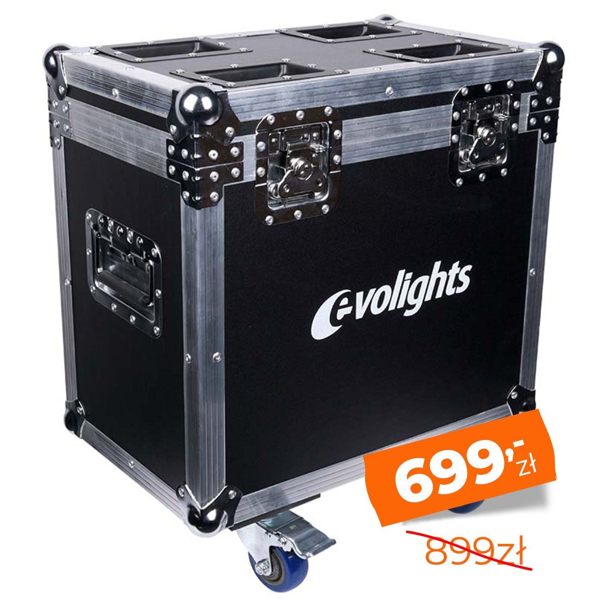 EVOLIGHTS NEO CASE BEAM SPOT 100W skrzynia transportowa na 2 głowice ruchome