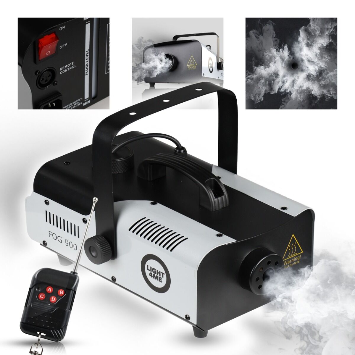 LIGHT4ME FOG 900 smoke fog machine remote control