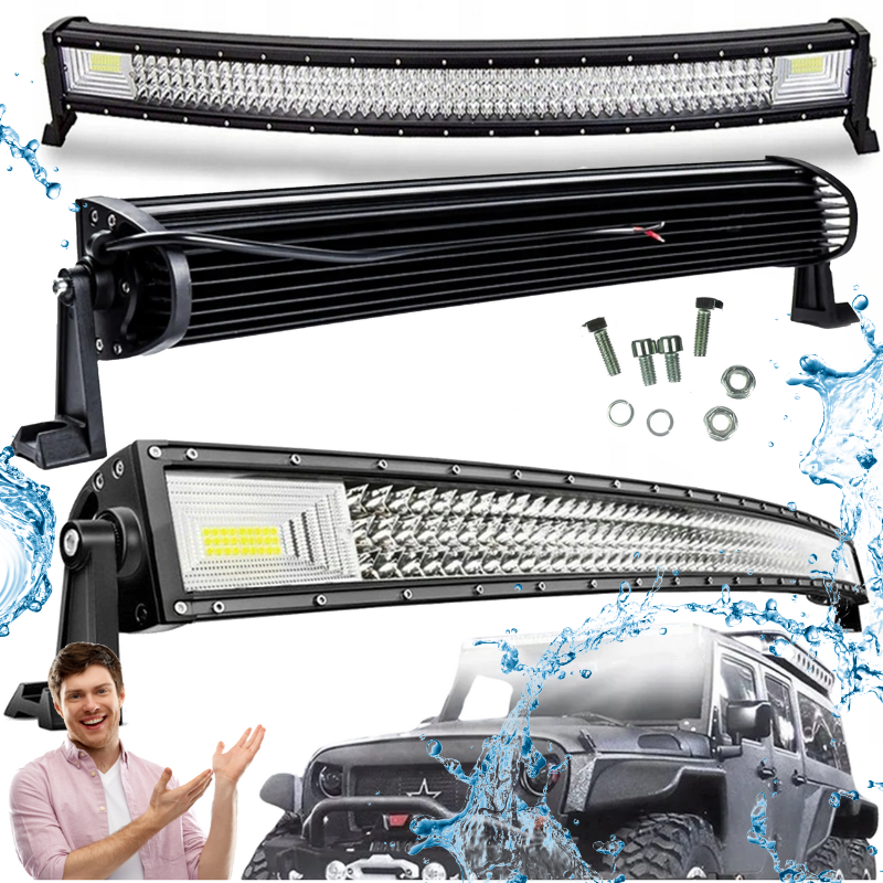 DH LIGHT LR80 lampa robocza 80 cm łukowa oświetlenie do pracy 12V belka LED dalekosiężna szperacz